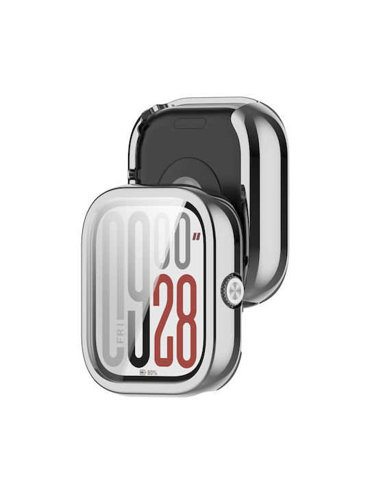 Schutz Silikonhülle in Silber Farbe für Xiaomi Redmi Watch 5