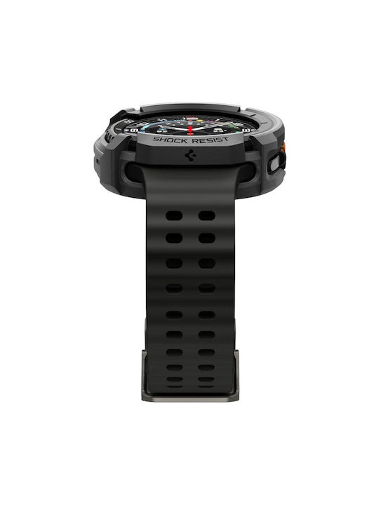 Spigen RUGGED ARMOR Θήκη Σιλικόνης σε Μαύρο χρώμα για Samsung Galaxy Watch 8 Classic 46 mm