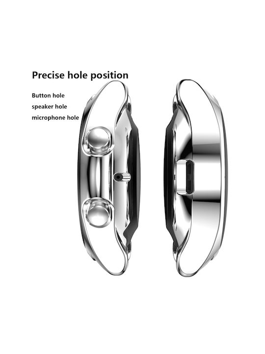 Electroplated Silikonhülle in Silber Farbe für Galaxy Watch 3 45mm
