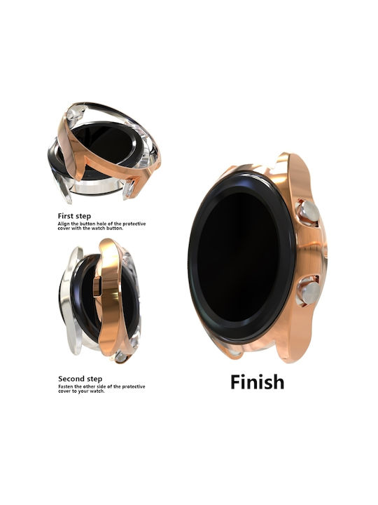Προστατευτική Θήκη Σιλικόνης Ροζ Χρυσό (Galaxy Watch 3 41mm)