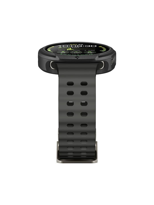 Spigen LIQUID AIR Silicone Case in Black color for Samsung Galaxy Watch 8 44mm