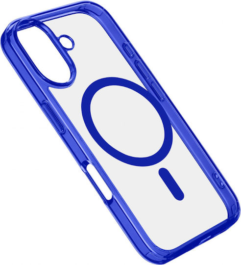 Cellular Line Back Cover Plastic / Silicone Blue (iPhone 16)