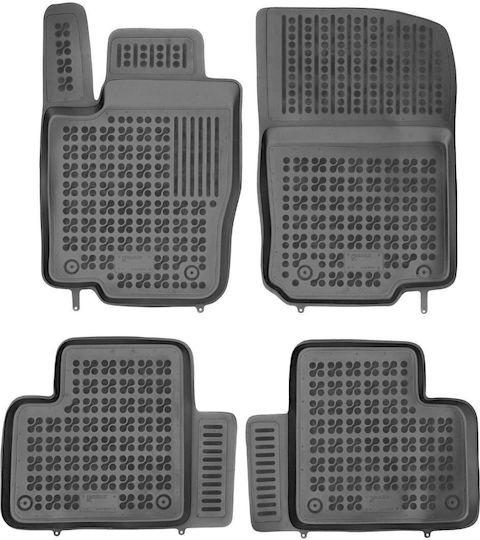 Rezaw Plast Set of Front and Rear Mats 4pcs Tray Type for Mercedes-Benz C Class / ML 2014+ Black