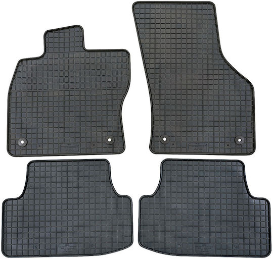 Petex Set of Front and Rear Mats 4pcs for Audi A3 2013-2020 Black