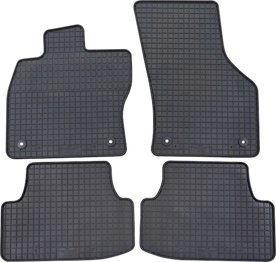 Petex Set of Front and Rear Mats 4pcs for Audi A3 2013-2020 Black