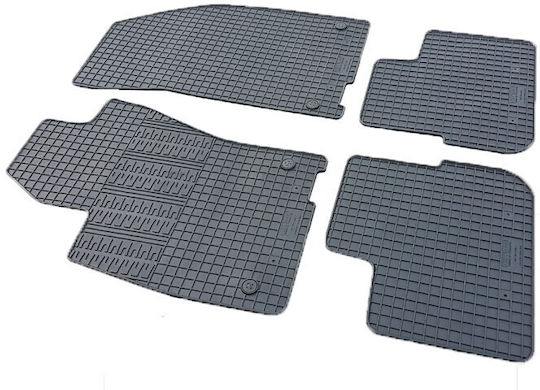 Cik Set of Front and Rear Mats 4pcs for Fiat Tipo 2015+ Black