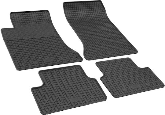 Rigum Set of Front and Rear Mats 4pcs for Mercedes-Benz A Class / B Class / GLA Kia Optima MAN CLA 2012-2018 Black