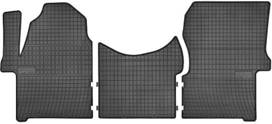Frogum Set of Front and Rear Mats 3pcs for Mercedes-Benz Sprinter Volkswagen Crafter 2006 Black