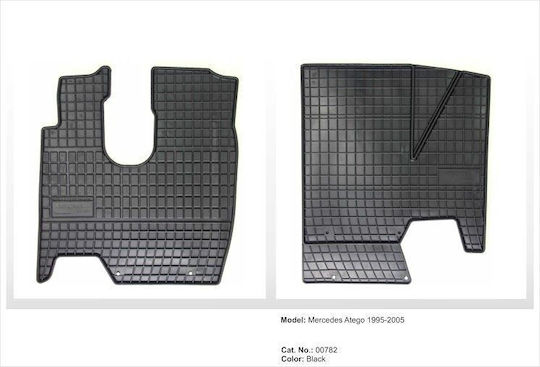 Frogum Front Mats 2pcs for Mercedes-Benz Atego 1995-2005 Black