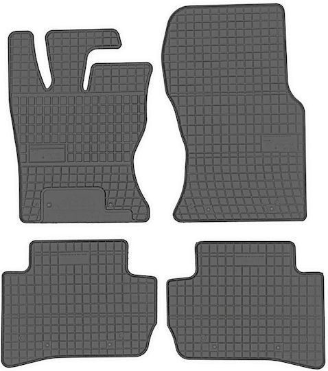 Frogum Satz Vorder- und Hintermatten 4Stück aus Gummi für Land Rover Range Rover Velar 2014+ Schwarz