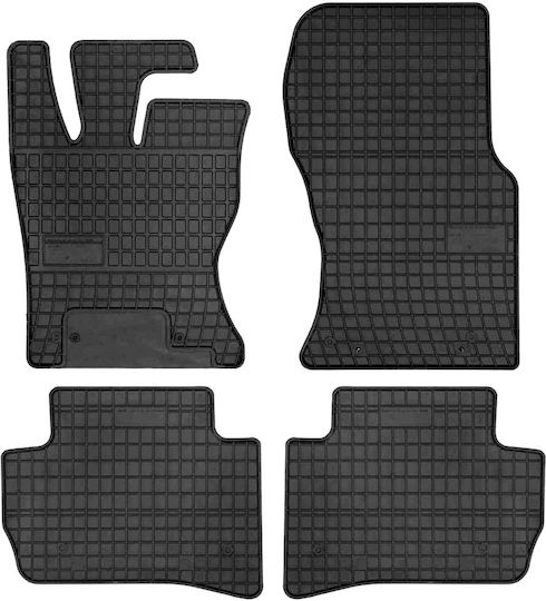 Frogum Satz Vorder- und Hintermatten 4Stück aus Gummi für Land Rover Range Rover Velar 2014+ Schwarz