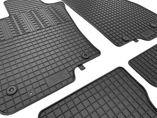 Cik Set of Front and Rear Mats 4pcs for Alfa Romeo Mito 2008-2019 Black