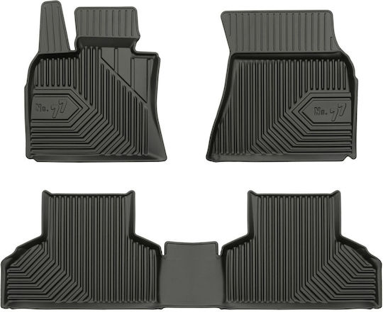 Frogum Set of Front and Rear Mats 3pcs for BMW X5 2013-2018 Black
