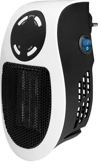 Eurom Ceramic Fan Heater Bathroom Wall Negru 500W