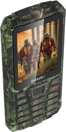 Evolveo StrongPhone Z6 Dual SIM Антретично Мобилен Телефон с Бутоните Зелен Камуфлаж