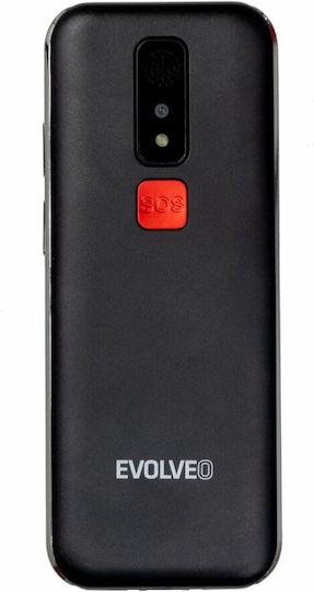 Evolveo EasyPhone LT Dual SIM (128MB) Κινητό με Μεγάλα Κουμπιά Μαύρο