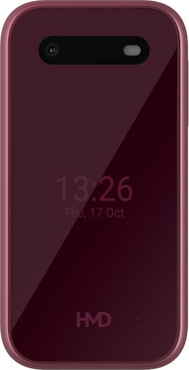 HMD 2660 Flip Dual SIM Mobile with Large Buttons Pink