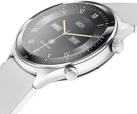 QCY Active GT S7 Stainless Steel Smartwatch με Παλμογράφο (Γκρι)
