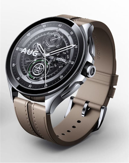 Xiaomi Watch 2 Pro Stainless Steel 48mm Αδιάβροχο με Παλμογράφο (Ασημί)
