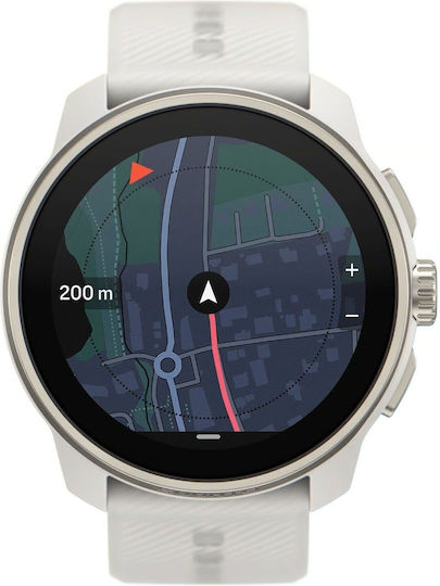 Suunto Race S Stainless Steel 45mm Waterproof Smartwatch with Heart Rate Monitor (Powder Gray)