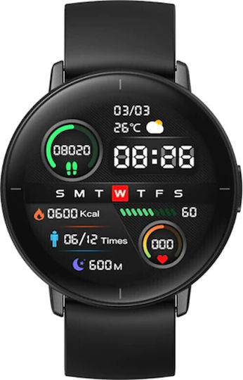 Mibro Lite Smartwatch με Παλμογράφο (Μαύρο)