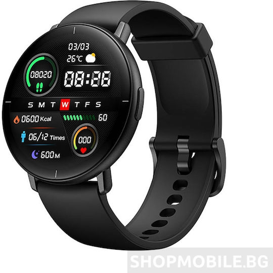 Mibro Lite Smartwatch με Παλμογράφο (Μαύρο)