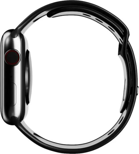 XO M50 Aluminium 44mm Smartwatch με Παλμογράφο (Μαύρο)