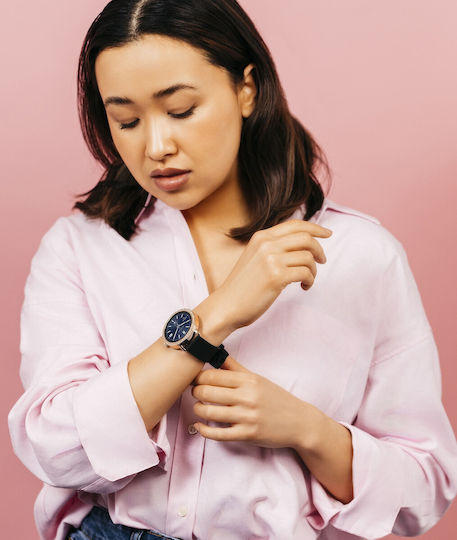 Reflex Active Series 7 42mm Smartwatch (Rose Gold Strass)