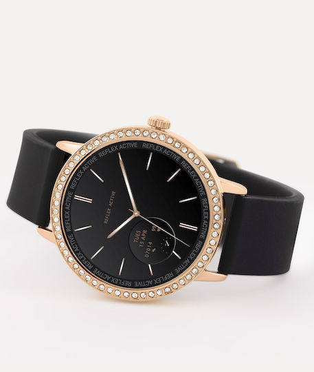 Reflex Active Series 7 42mm Smartwatch (Rose Gold Strass)