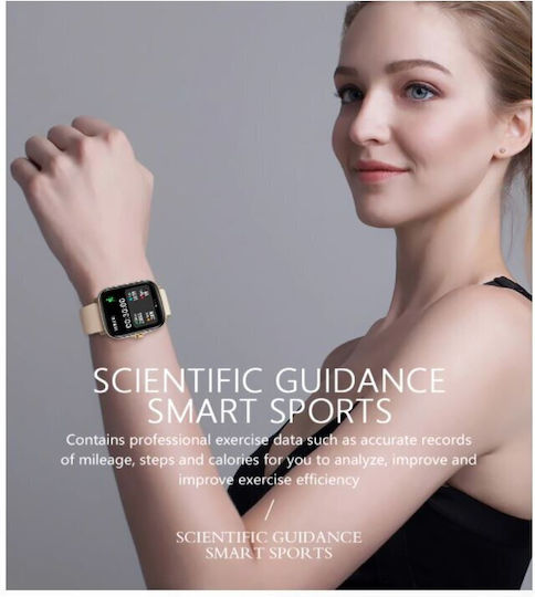 Senbono Lady Y20 Smartwatch mit Pulsmesser (Blau)