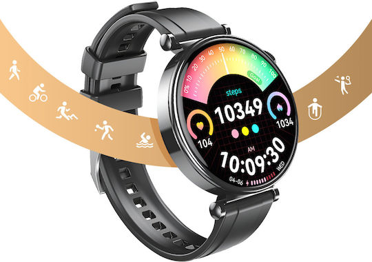 XO GT4 mini Smartwatch (Negru)