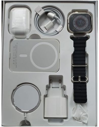 X8 Ultra Combo 49mm Smartwatch with Heart Rate Monitor (Orange)