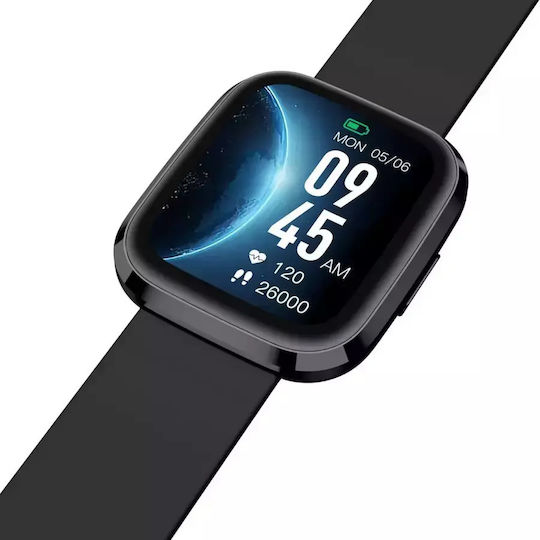 Garett GRC Classic Smartwatch with Heart Rate Monitor (Black Steel)