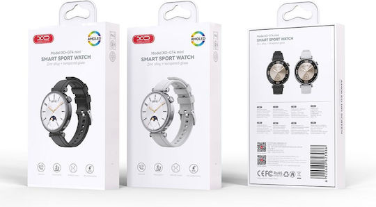 XO GT4 mini Smartwatch with Heart Rate Monitor (Silver)