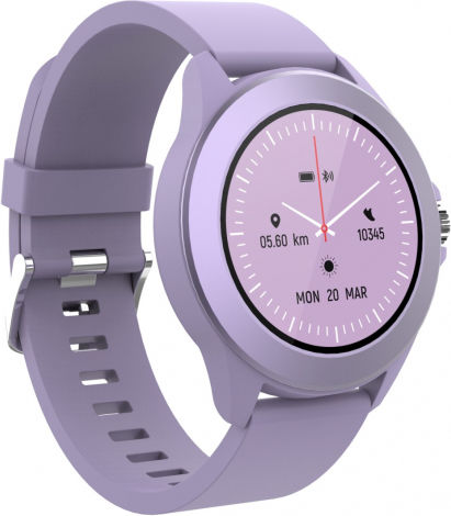 Forever Forever Colorum CW-300 43mm Smartwatch with Heart Rate Monitor (Purple)