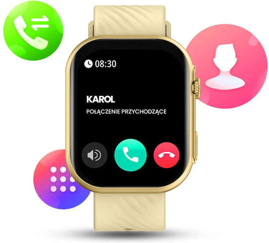 Manta Revo Smartwatch με Παλμογράφο (Ροζ)