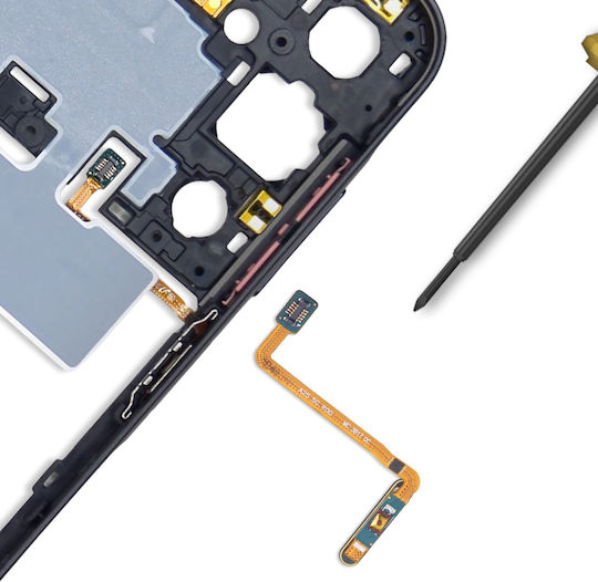 Samsung Flex Cable with Fingerprint in Blue color for Galaxy A25 5G