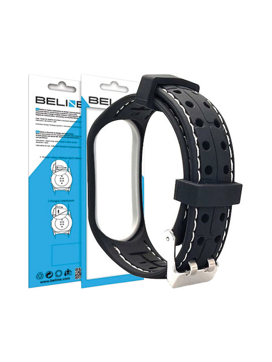 Beline Silikon Tragbares Schwarz (Mi Smart Band 5/Mi Smart Band 6) Beline Silikon Tragbares Schwarz (Mi Smart Band 5/Mi Smart Band 6)
