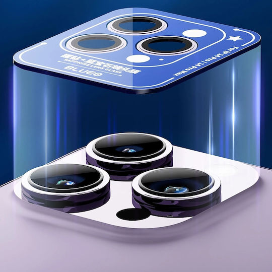 Blueo Lens Προστασία Κάμερας Tempered Glass Μαύρο για το iPhone 15 Pro, iPhone 15 Pro Max, iPhone 16 Pro, iPhone 16 Pro Max