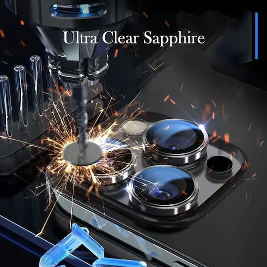 Blueo Lens Προστασία Κάμερας Tempered Glass Μαύρο για το iPhone 15 Pro, iPhone 15 Pro Max, iPhone 16 Pro, iPhone 16 Pro Max
