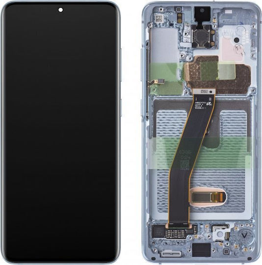 Samsung Οθόνη mit Touch-Mechanismus für Samsung Galaxy S20 5G, Samsung Galaxy S20 (Blau)