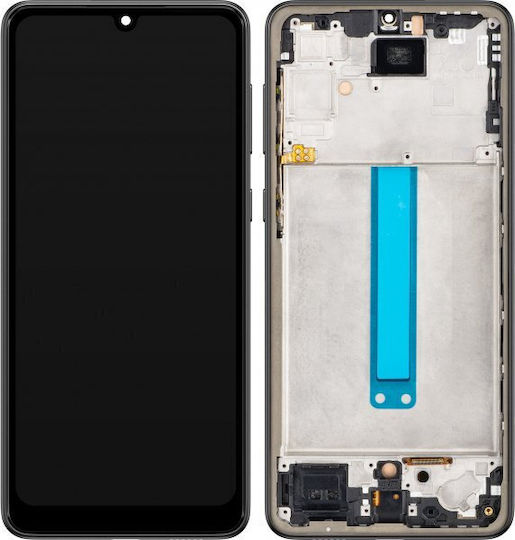Madrid Papel O ecran cu Mecanism Tactil pentru Samsung Galaxy A33 5G A336 (Negru)