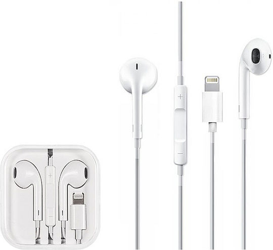 GSM1036 In-ear Handsfree Ακουστικά με Βύσμα Lightning Λευκό