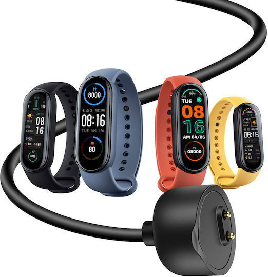 Akyga AK-SW-14 Charging Cable Ladegerät für Mi Band 5 / Mi Band 6 Schwarzς