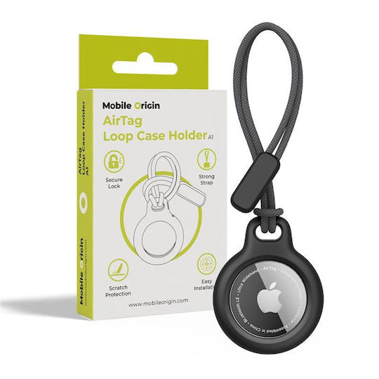 Mobile Origin Airtag Loop A1 Fall Kompatibilität Apple Airtag Schwarz