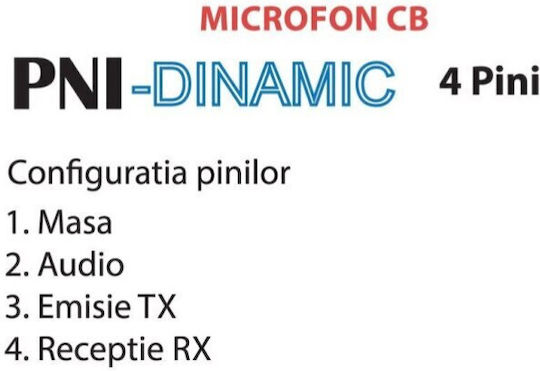 Idealstore Microphone Pni Dinamic 4 Pin