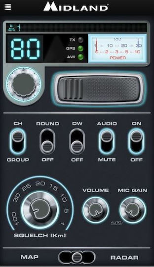 Midland Dual Mike Wireless C1363 Handmikrofon Funkgerät