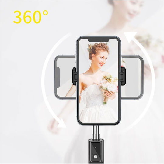 Blavec P-04 Selfie Stick Τρίποδο Κινητού Bluetooth Μαύρο