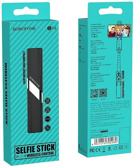 Borofone Selfie Stick with Bluetooth BY4 Black