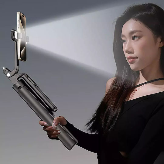 Hurtel Selfie Stick με Τηλεχειριστήριο / Bluetooth Μαύρο